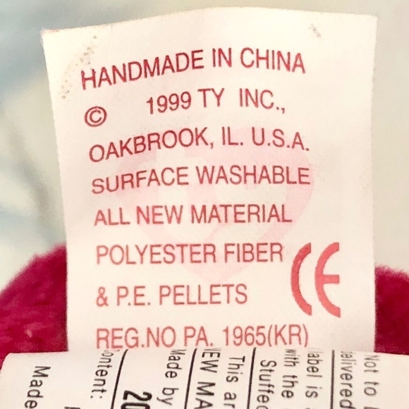 TY Beanie Baby, Valentina, Valentines, Bear, Vintage, 1999, Nice Condition - Picture 12 of 12